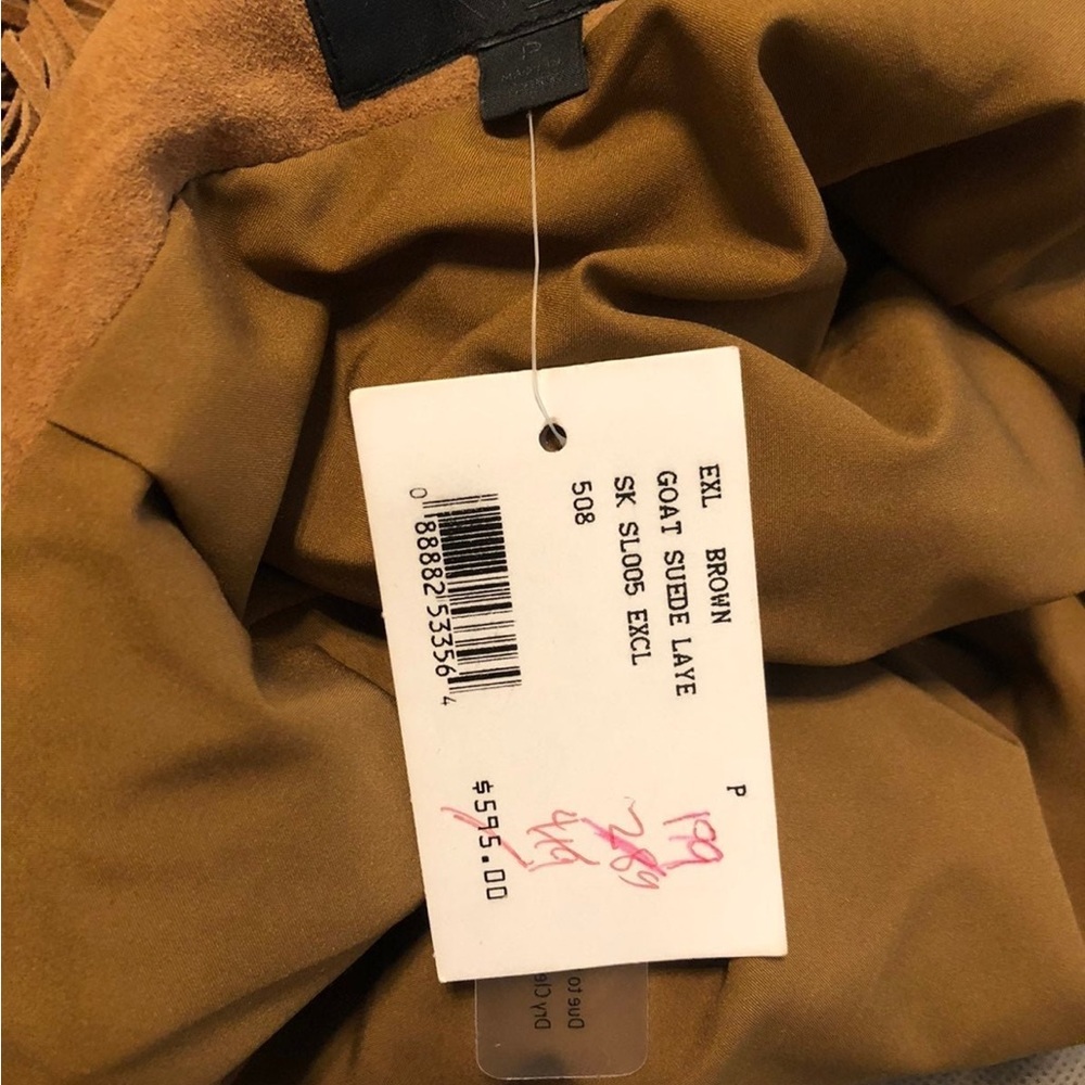 Intermix Suede Fringe Skirt- New With Tags!! - Picture 7 of 13